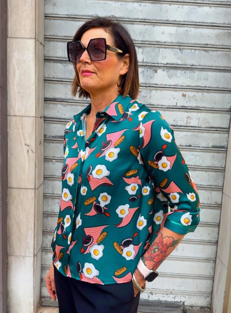 Fifth Sun Maglietta Donna Bulbasaur Viso - Ufficiale Pokémon - Girocollo - 2