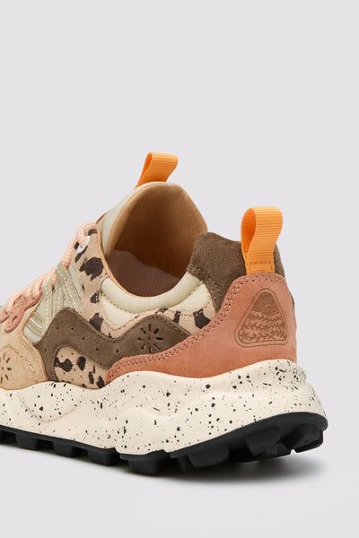 FLOWER MOUNTAIN YAMANO 3 UNI SUEDE/PRINT/NYLON BEIGE-MILK-LIGHT BROWN