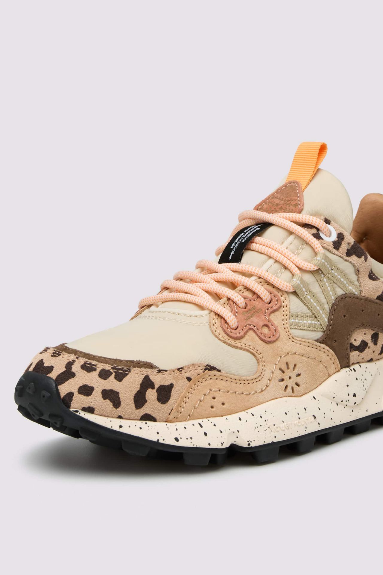 FLOWER MOUNTAIN YAMANO 3 UNI SUEDE/PRINT/NYLON BEIGE-MILK-LIGHT BROWN