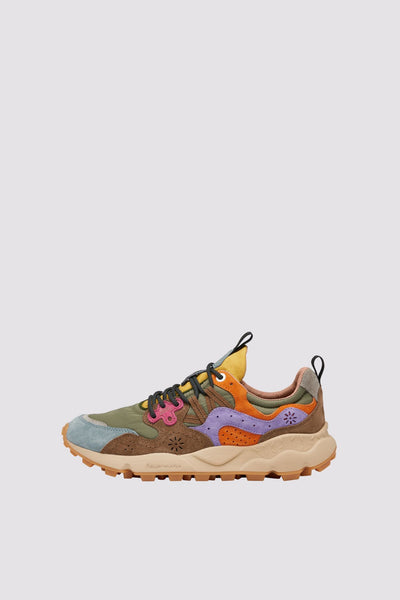 FLOWER MOUNTAIN YAMANO 3 UNI Sneakers in suede e tessuto tecnico - Viola