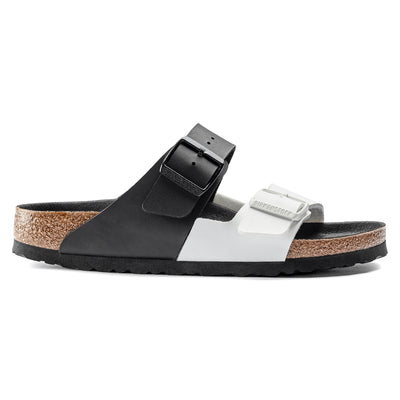 BIRKENSTOCK Arizona Split Birko Flor Black/White