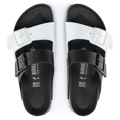 BIRKENSTOCK Arizona Split Birko Flor Black/White