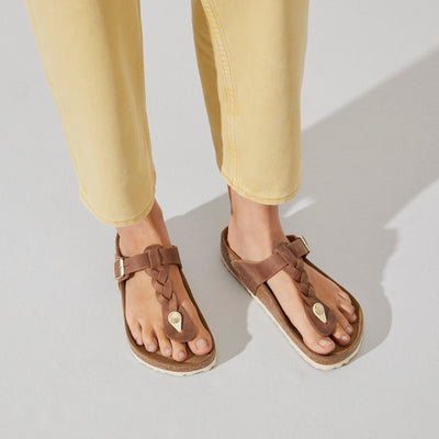 BIRKENSTOCK  Gizeh Braided Cognac