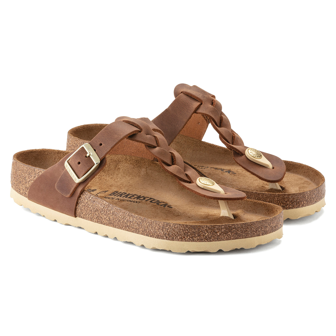 BIRKENSTOCK  Gizeh Braided Cognac