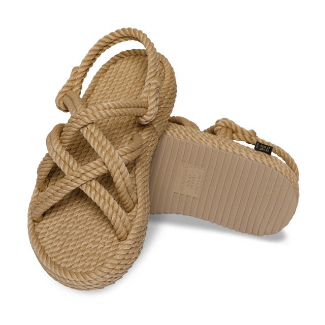 BOHONOMAD - Bodrum Platform Rope Sandal