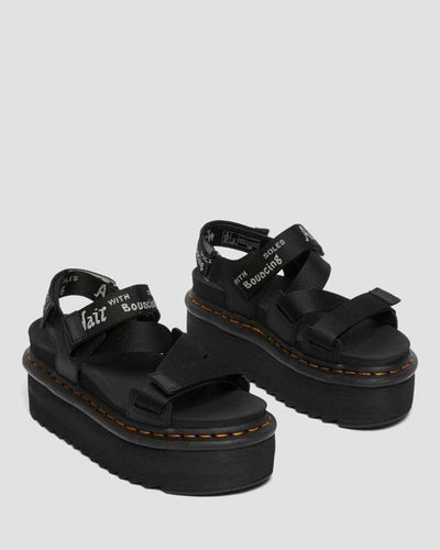 DR MARTENS - SANDALI CON CINTURINO KIMBER LOGO WEBBING