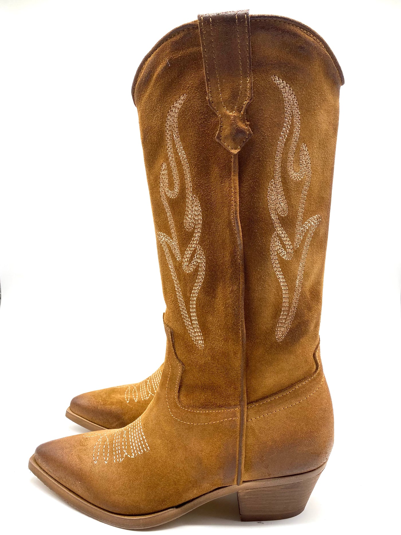 ZOE - Texano alto in camoscio