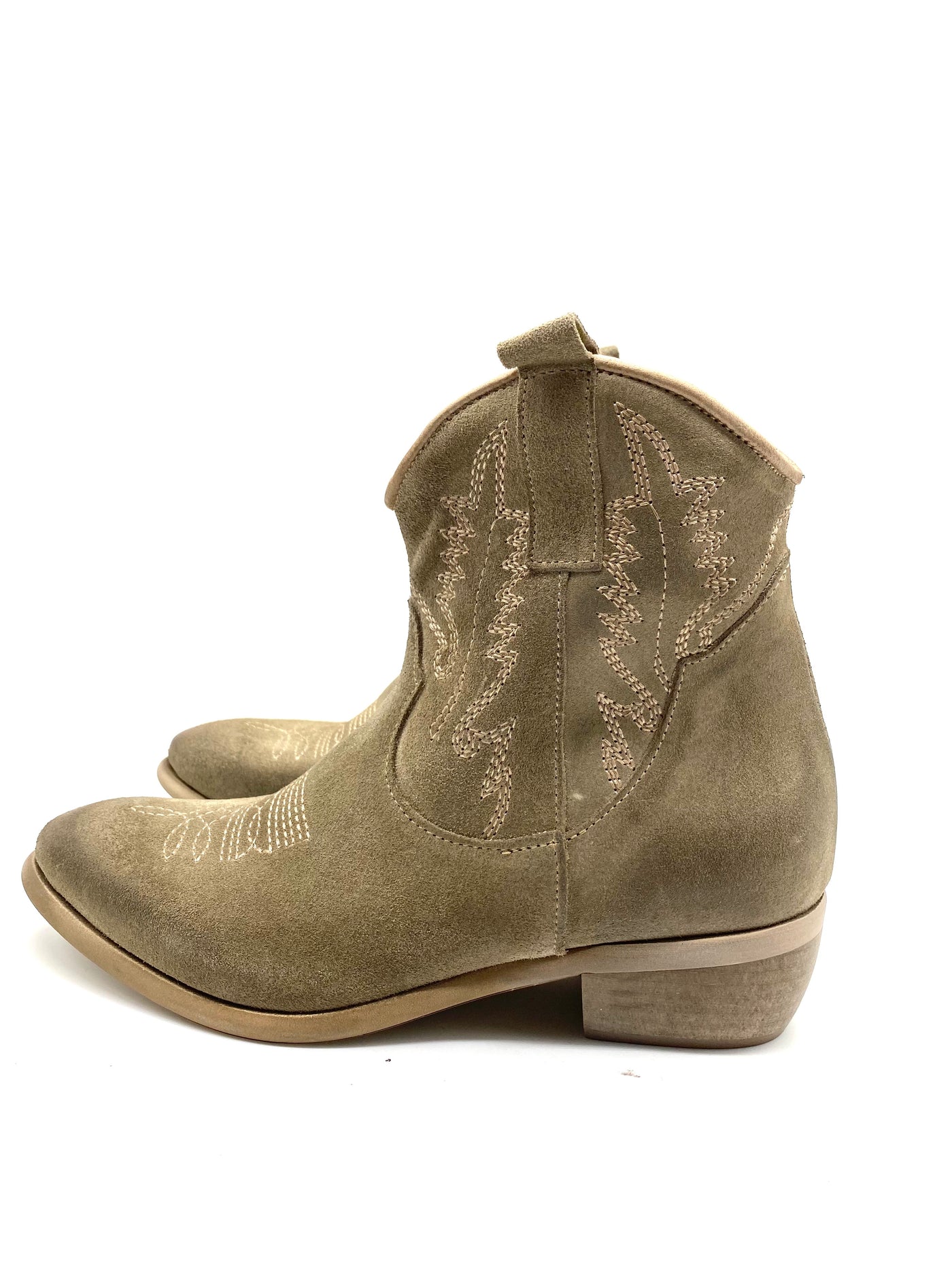 ZOE - TEXANO BASSO in Camoscio Taupe