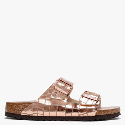 BIRKENSTOCK Arizona Birko-Flor Gator Glam Copper