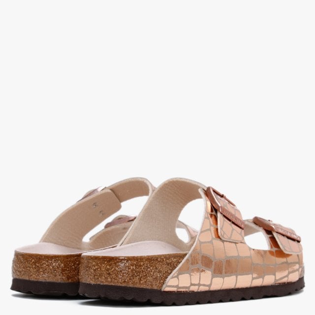 BIRKENSTOCK Arizona Birko-Flor Gator Glam Copper