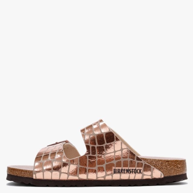 BIRKENSTOCK Arizona Birko-Flor Gator Glam Copper